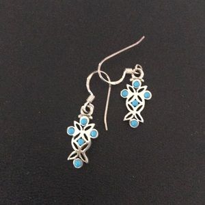 Turquoise and Silver Earrings